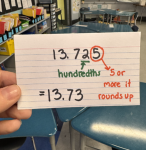 Rounding to hundredths