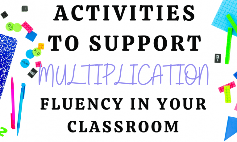 Activities to Support Multiplication Fluency