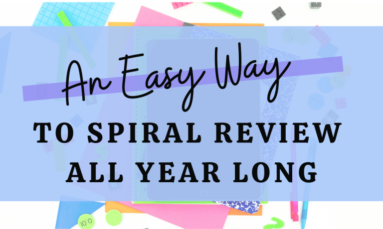 An Easy Way to Spiral Review All Year Long